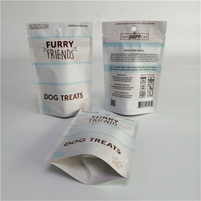 Digital Printing Plastic Stand Up Zip lock Pet Treat Package Pouch Dog Snack Food Packaging Bag Doypack