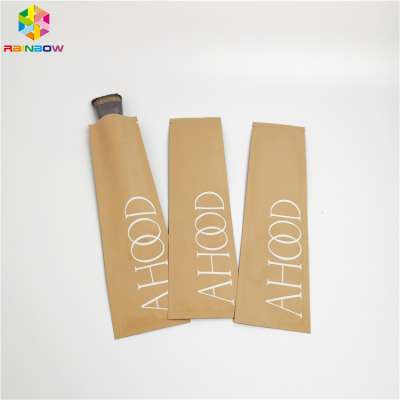 Customized digital printing aluminum foil makeup box packaging Mylar bag three side heat seal eyelash brush plastic bags