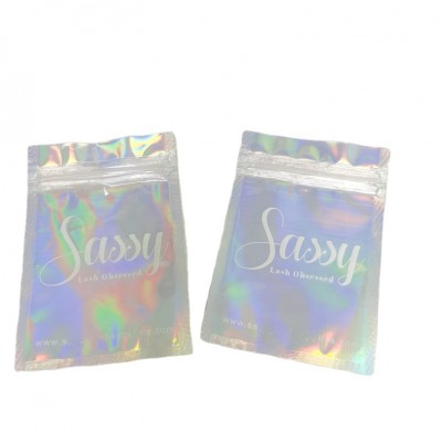 Holographic Jewelry Bag Shinny Packaging Bag Iridescent Earring Sachet