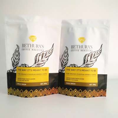 Digital Printing Tea Coffee Resealable Stand Up Pouch with Zipper Moringa Powder and Moringa Dried Leafs Bag