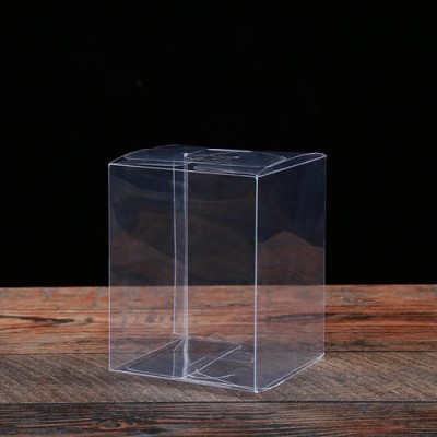 Clear Wedding Birthday Party PVC Square Gift Packaging Boxes Tall Transparent PET Cake Box